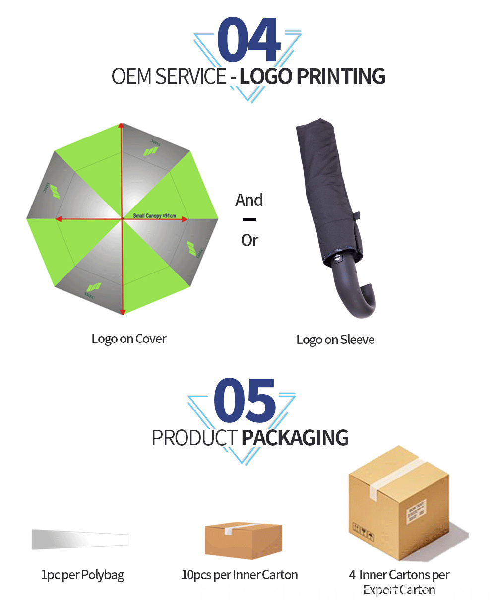 Emballage noir de parapluie se pliant de mens dans des cartons Mens Folding Umbrella Black Packaging In Cartons